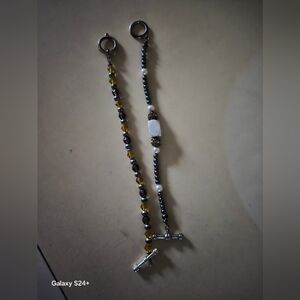 Swarovski Silver and Gold Beaded Bracelets